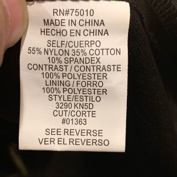 NWT Juniors City Studio Black & Cream Floral Lace Fit and Flare Dress Size 3 - Picture 10 of 10